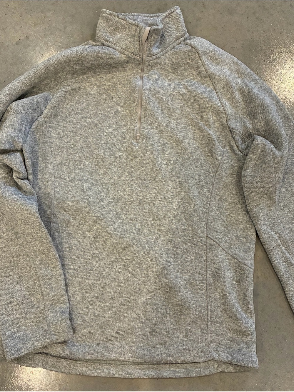 Men's Heather Gray Half-Zip Sweater Pullover